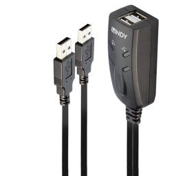 Switch KVM Lindy 32165 Negro 2xUSB 3xUSB 2.0 1,1m con indicadores LED