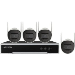 Kit Videovigilancia Hikvision NK42W0H-1T(WD)(D)/EU 4 Cámaras 2MP Full HD IP66 HDD 1TB Wi-Fi/Alámbrico