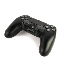Gamepad Gembird JPD-PS4BT-02 Inalámbrico/Alámbrico Negro Bluetooth PS4/PC Doble Vibración LED