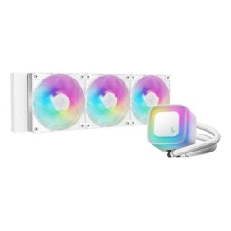 Refrigeración líquida DeepCool LE360 WH V2 3x12cm PWM RGB Blanca Intel/AMD