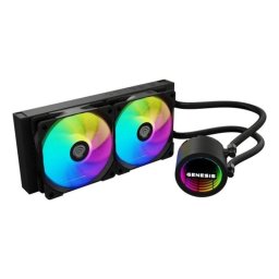 Kit de refrigeración líquida Genesis NLG-2319 Negro 2 Ventiladores RGB Multicolor