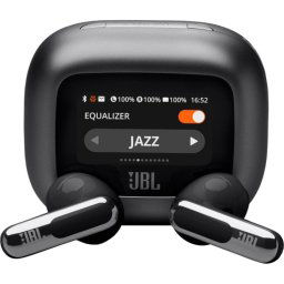 Auriculares JBL inalámbricos Bluetooth con Cancelación de Ruido Adaptativa y Micrófono negros
