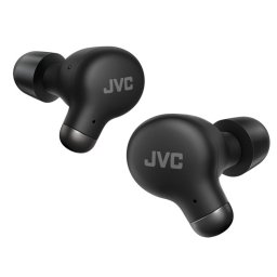 Auriculares JVC inalámbricos Bluetooth TWS con Cancelación de Ruido Micrófono y resistentes al agua negros