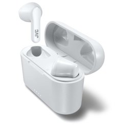 Auriculares JVC inalámbricos TWS bluetooth resistencia salpicaduras micrófono blanco
