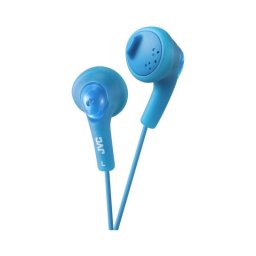 Auriculares JVC con cable, imán neodimio, graves potentes, azul, 1m de cable