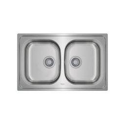 Fregadero Teka Universe 80 T-XP 2C Acero Inoxidable 2 Cubetas Encastrado 790x500 mm