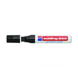 Rotulador edding marcador permanente 850 negro punta biselada 5-15 mm recargable