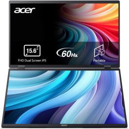 Acer PD163Qbmiuux Monitor Portátil Dual 15.6" LED IPS FullHD