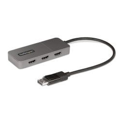 Divisor MST DisplayPort StarTech.com 3 Puertos HDMI 4K60Hz HDR USB Cable 0.3m Gris