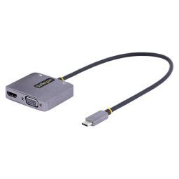 Adaptador USB-C StarTech Adaptador Multipuerto HDMI VGA Audio 4K60Hz PD 100W Gris