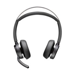 Auriculares Poly Voyager Focus 2 inalámbricos Bluetooth con cancelación de ruido y micrófono negro