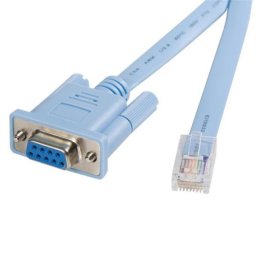 Cable consola RJ45 a DB9 StarTech.com DB9CONCABL6 1.8m Azul Macho-Hembra Rollover