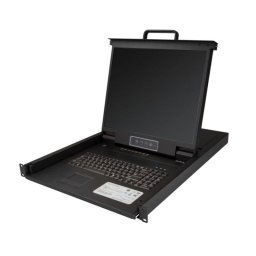Consola KVM StarTech 8 Puertos LCD 19" 1U Rack Teclado QWERTY USB VGA OSD
