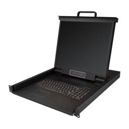 Consola KVM StarTech 1U Rack LCD 19" VGA Teclado QWERTY Táctil 1 Puerto MTBF 50000h