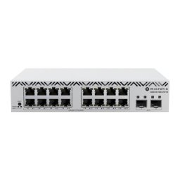 Switch gestionado Mikrotik CSS318-16G-2S+IN 16 puertos Gigabit 2 SFP+ Rack Apilable Blanco