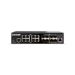 Switch QNAP QSW-M3216R-8S8T 8x SFP+ 8x 10G Ethernet L2/L3 Gestión Montaje Rack 1U