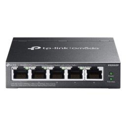 Switch TP-Link Omada ES205G 5 Puertos Gigabit Gestionado PoE+ Montaje Pared