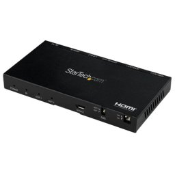 Splitter HDMI StarTech.com 2 Puertos 4K 60Hz HDR con Escalador, Emulación EDID, Audio 7.1, HDMI 2.0b, Metal