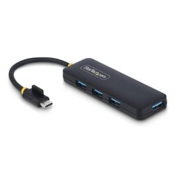 Hub USB-C StarTech 4 Puertos USB 3.0 Portátil 5Gbps Protección Sobrecorriente