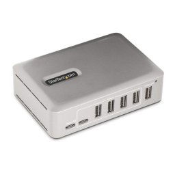 Hub USB-C StarTech.com 10G5A2CS-USB-C-HUB 7 Puertos 5x USB-A 2x USB-C 10Gbps Alimentado