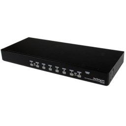 Conmutador KVM StarTech SV831DUSBGB 8 Puertos USB PS/2 VGA Rack 1U OSD Negro