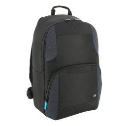 Mochila Mobilis The One Basic 17" Poliéster Negro/Marina Resistente al Agua 25L Unisex