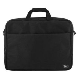 Funda para portátil T'nB MARSEILLE 17" Nylon Negro Monocromo Asa y Tirante de hombro