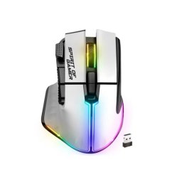 Ratón Spirit of Gamer PRO M5 Artic Wireless 8000DPI 8 Botones Blanco Iluminación RGB