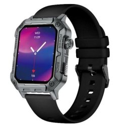 Nilox NXSWTRAILWATCH Bluetooth 1,91" Digital Acero inoxidable Negro M SpO2 Pulsómetro Monitor Sueño