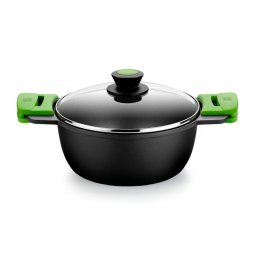Cacerola BRA Prior A400324 4L Aluminio Fundido Antiadh No PFOA Inducción Asas Silicona 24cm