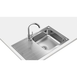 Fregadero Teka Universe 50 T-XP 1C 1E Max Acero Inoxidable 1 Seno Reversible 79x50cm