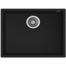 Fregadero Teka Square 50.40 TG Tegranite+ Bajo Encimera Black 1 Cubeta 20cm