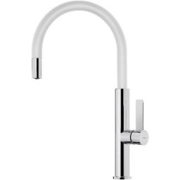 Grifo de Cocina Teka TOP FOT 995 Blanco Caño Retirable Instalación Easy Fix Palanca 3/8