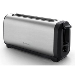 Tostadora Moulinex LS5S0DE0 1 ranura larga 1430 W 7 niveles negro/acero inoxidable