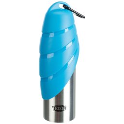 Botella de acero con bebedero Trixie Friends on Tour para perros - 750 ml
