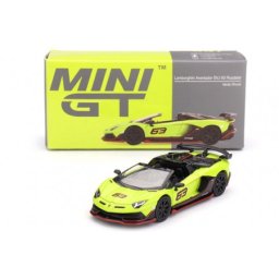 LAMBORGHINI Aventador SVJ 63 Roadster Verde Shock 2023 - MiniGT Escala 1:64 (MGT00887L)