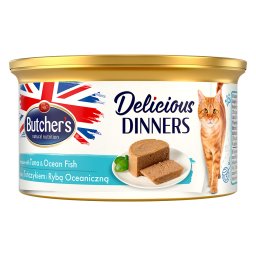 Butcher's Delicious Dinners comida húmeda para gatos 24 x 85 g - Atún y pescado de mar