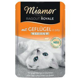 Miamor Ragú Royal Kitten en gelatina 22 x 100 g - Ave