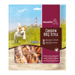Hansepet Cookies BBQ Style snacks con pollo para perros - Pack % - 2 x 475 g