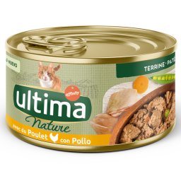 Ultima Nature paté para gatos 18 x 85 g - Pollo
