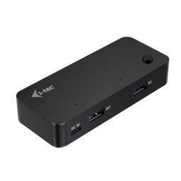 Hub USB KVM i-tec Universal 2x USB-C + 2x USB-A 3.0 5Gbps Switch Negro 1m