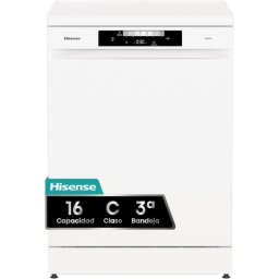 Lavavajillas Hisense HS643C90W 16 servicios Clase C Secado Extra Control Táctil Blanco