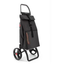 Rolser Carro de la Compra Big Tweed 2 Ruedas Grandes Plegable . Negro