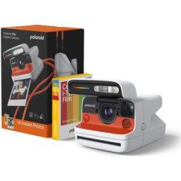 Polaroid Cámara analógica instantánea Flip + Paquete Color i-Type Film 8 fotos. Blanco