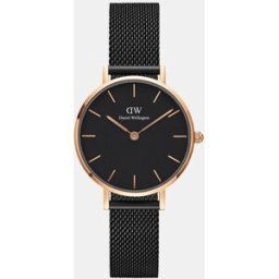 Daniel Wellington Reloj de mujer Petite Mesh DW00100245 de malla de acero negro. Negro