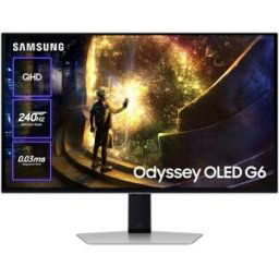 Samsung Monitor PC Gaming 68,58 cm (27') Odyssey G6 OLED LS27DG610SUXEN, 240 Hz, QHD, FreeSync Premium Pro. Plata