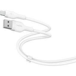 Belkin Cable de silicona Boost Charge Flex de USB-A a Lightning de 1 metro blanco. Blanco