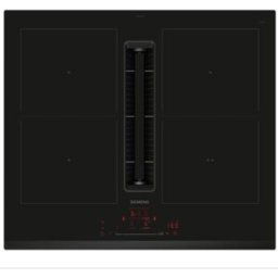 Siemens Placa inducción con extractor integrado, 4 zonas de cocción - ED631HQ26E. Negro