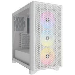 Corsair Torre ATX 3000D RGB Airflow Blanco Cristal Templado
