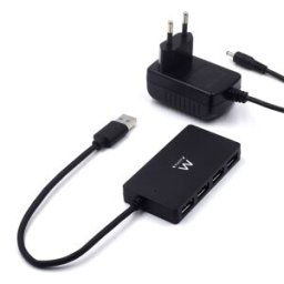 Ewent Hub USB 4 Portas USB 3.0 Gen 1 c/Alimentación